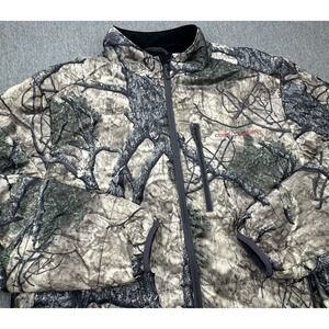 Core4Element Mens Camo Hunting Jacket Mothwing Mountain Primaloft Sz XL *FLAWS*